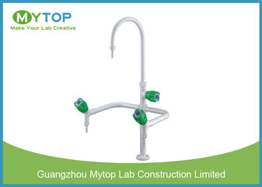 Triple Outlet Brass Lab Sink Faucets Laboratory Fittings For Lab Water Supply